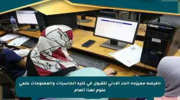 «فرصة مميزة» الحد الأدنى للقبول في كلية الحاسبات والمعلومات علمي علوم لهذا العام